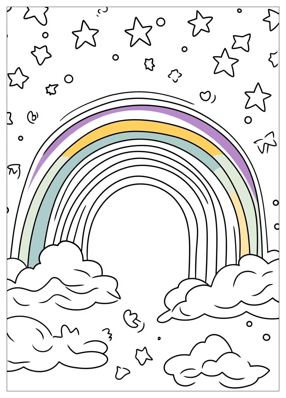 Disegni Arcobaleno Da Colorare 5