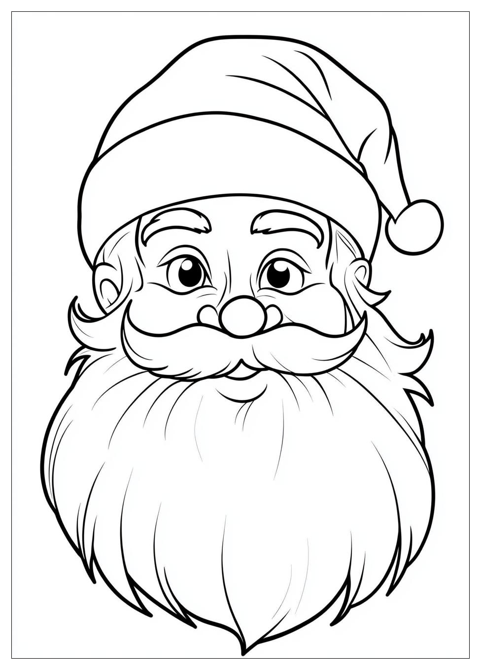 Disegni Babbo Natale Da Colorare 1