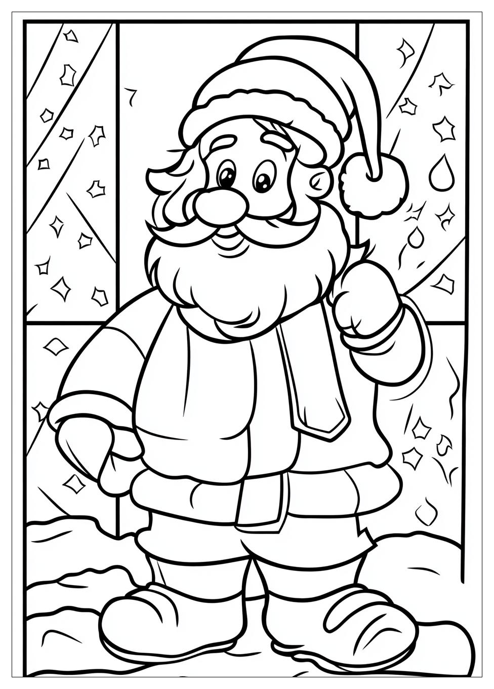 Disegni Babbo Natale Da Colorare 12