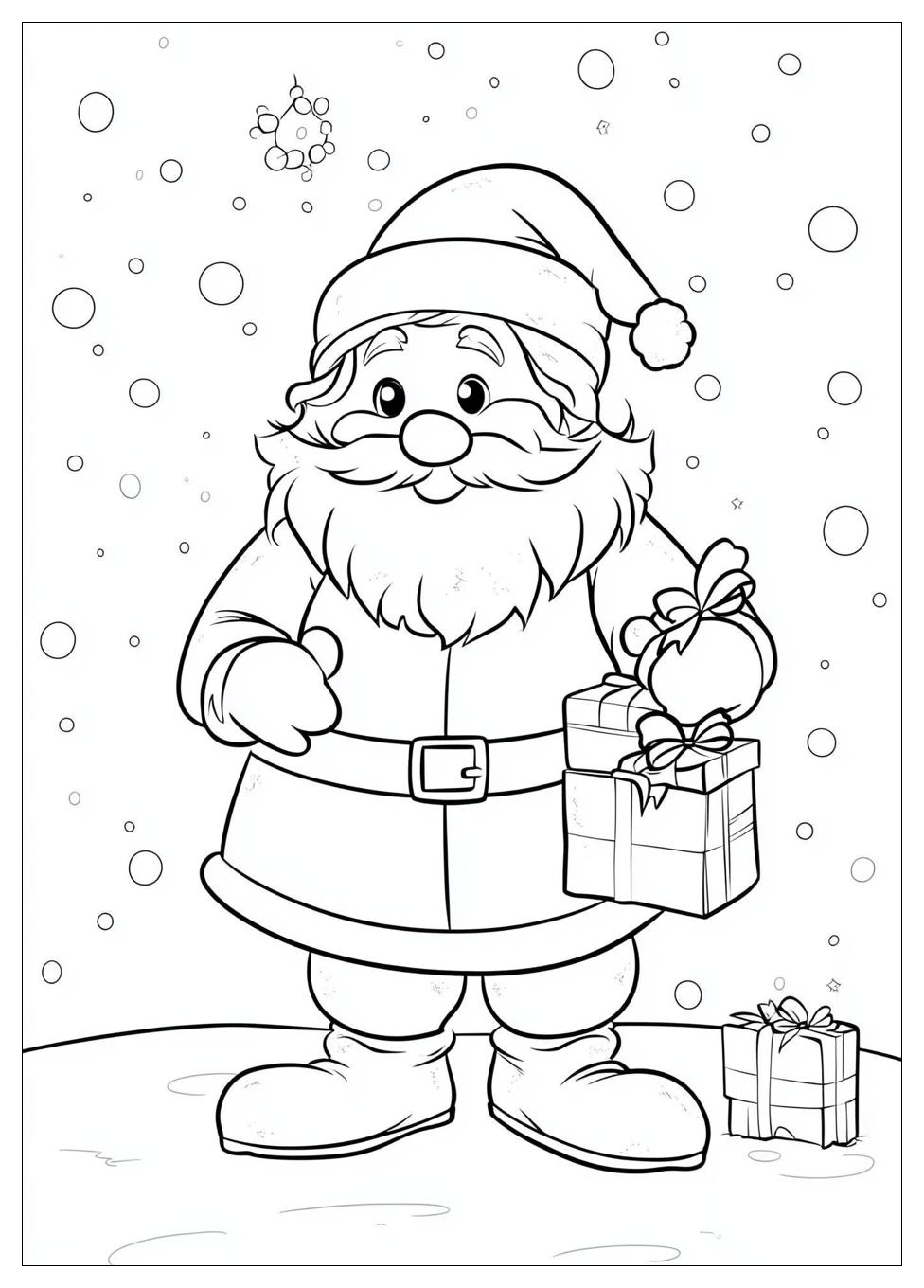 Disegni Babbo Natale Da Colorare 13