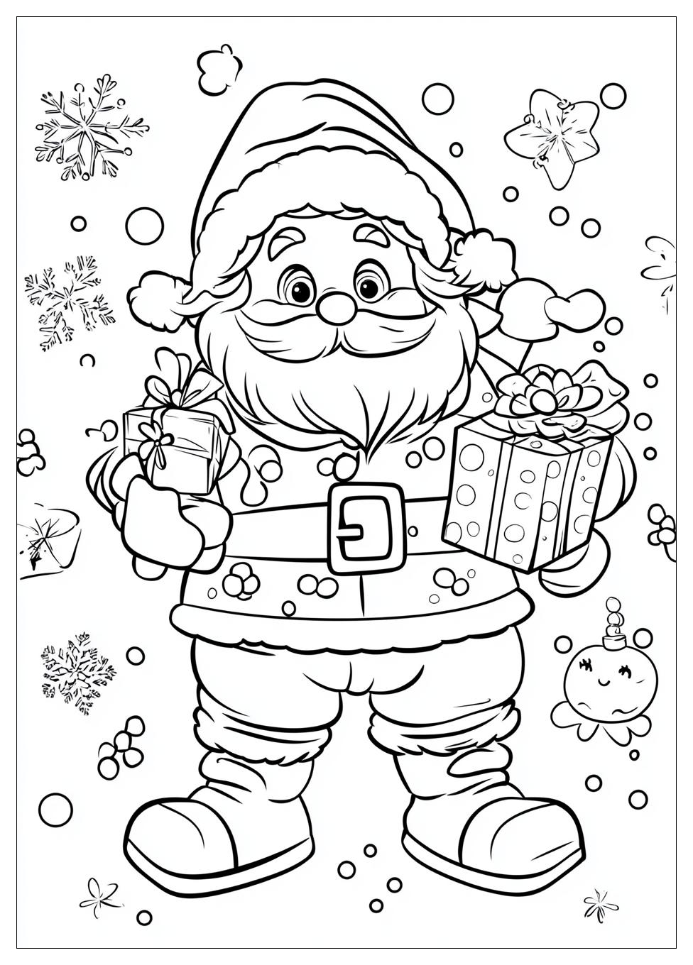 Disegni Babbo Natale Da Colorare 16