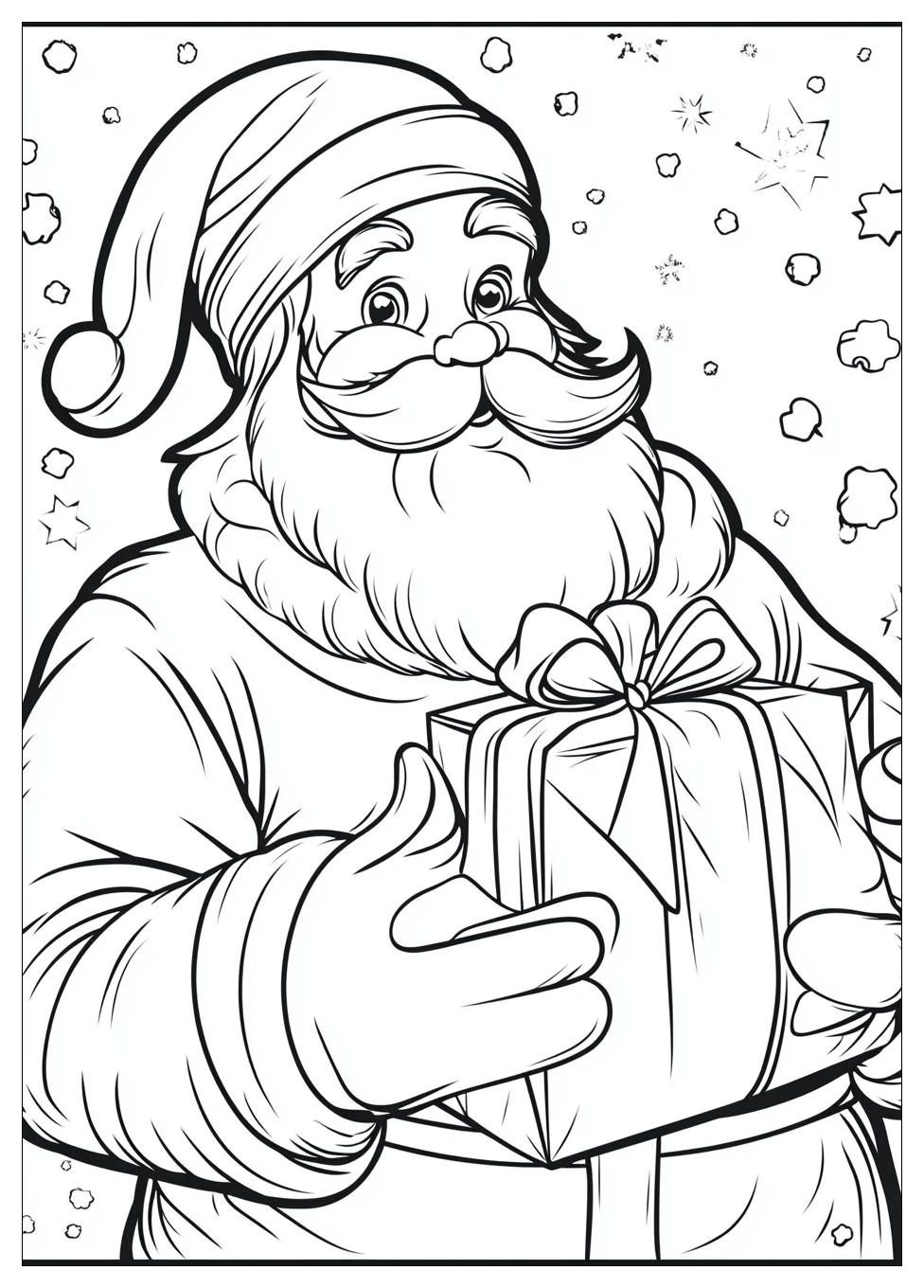 Disegni Babbo Natale Da Colorare 17