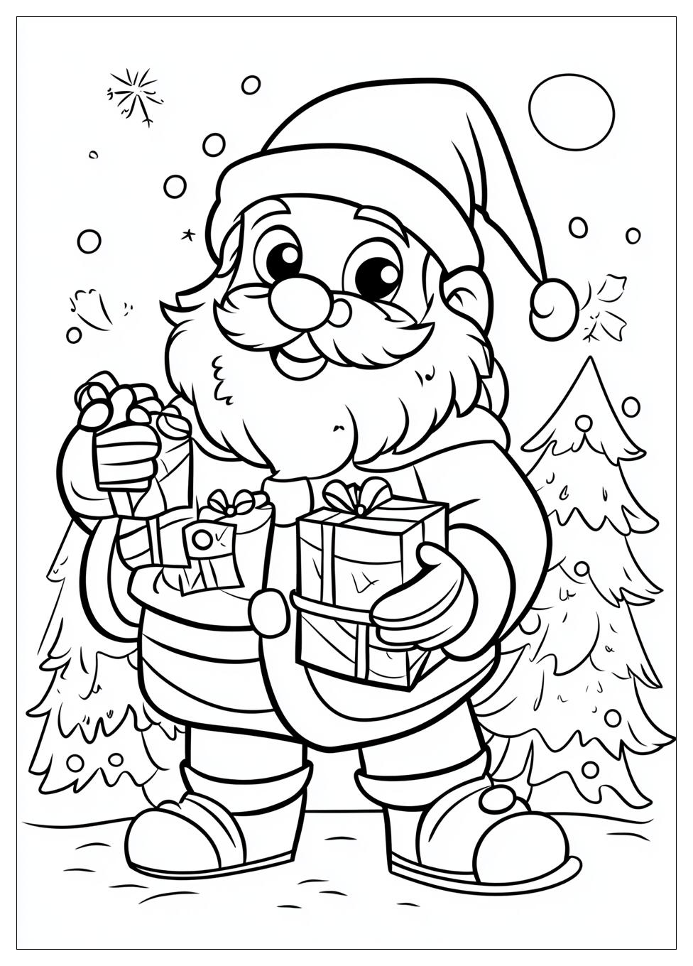 Disegni Babbo Natale Da Colorare 18