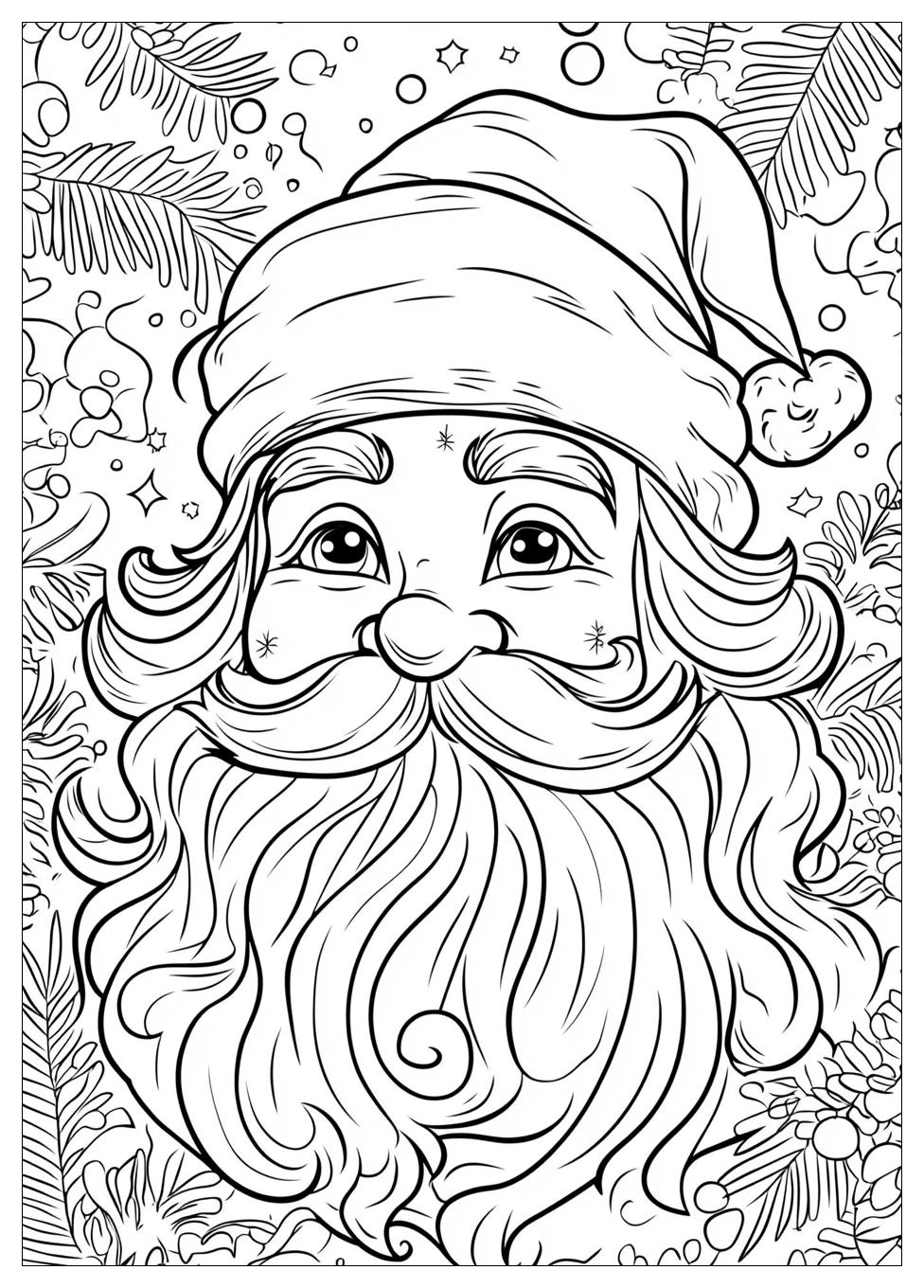 Disegni Babbo Natale Da Colorare 2