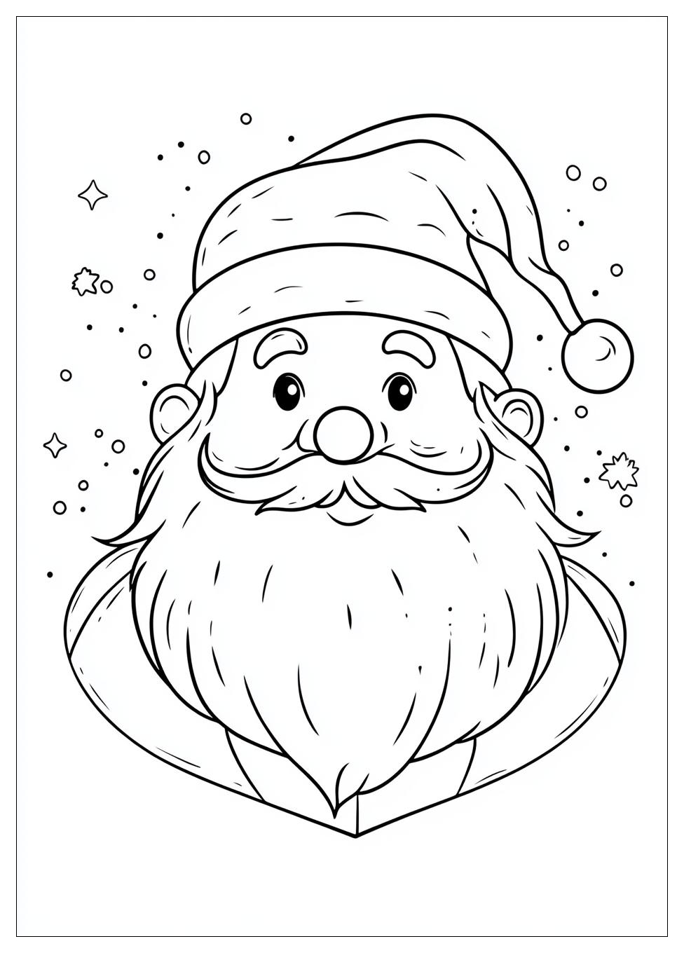 Disegni Babbo Natale Da Colorare 4