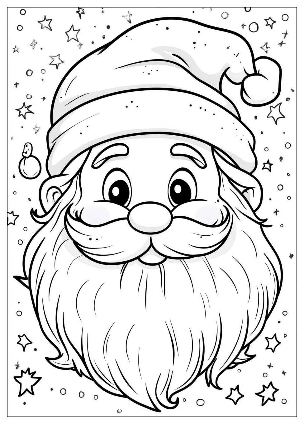 Disegni Babbo Natale Da Colorare 5