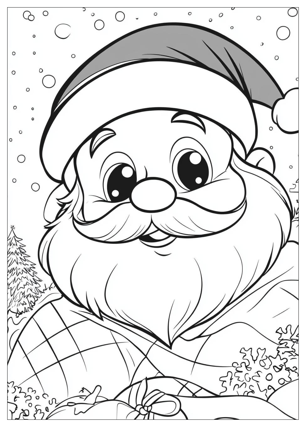 Disegni Babbo Natale Da Colorare 7