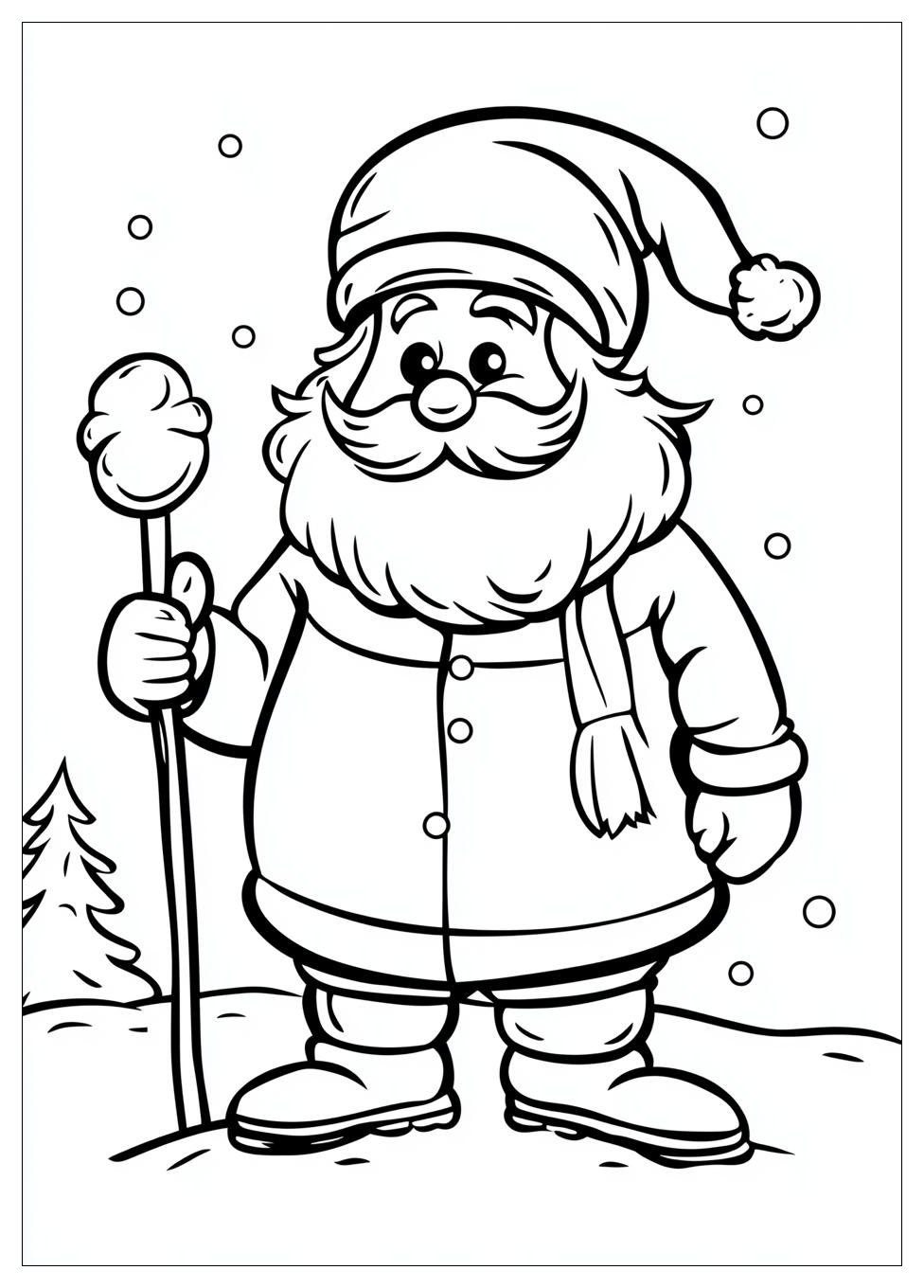 Disegni Babbo Natale Da Colorare 9