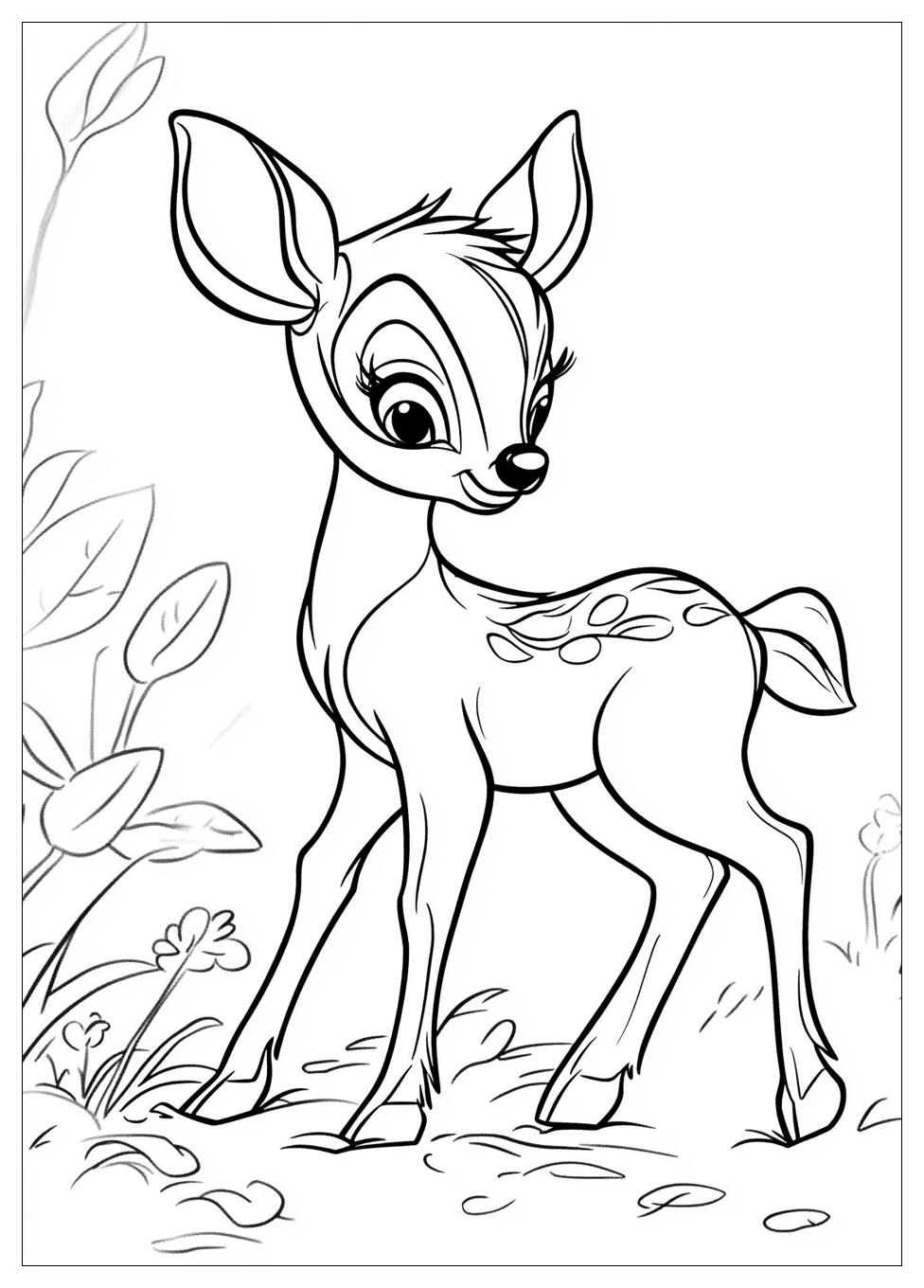 Disegni Bambi Da Colorare 4