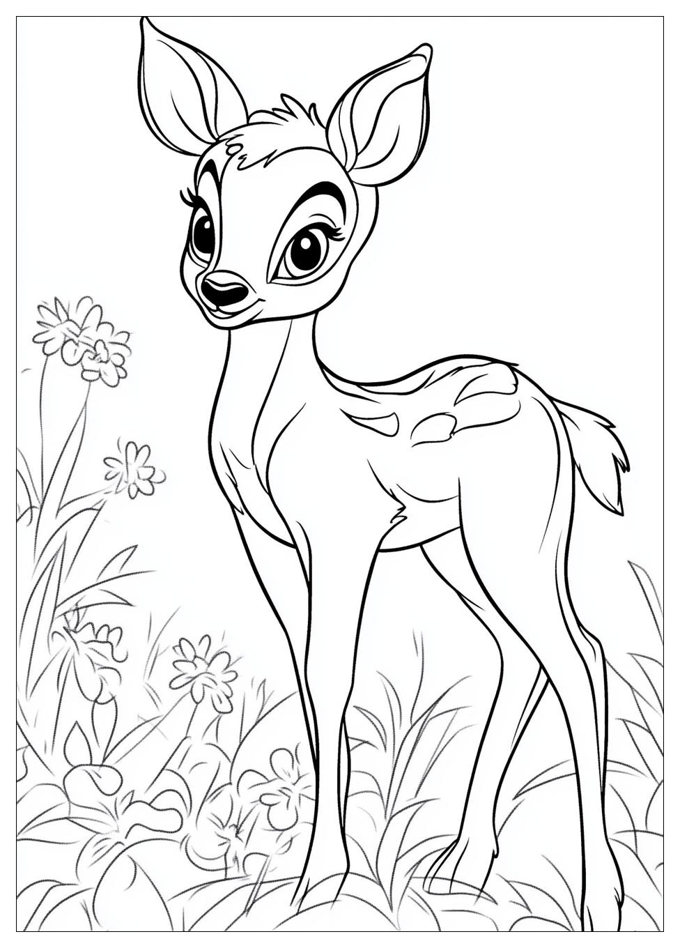 Disegni Bambi Da Colorare 9