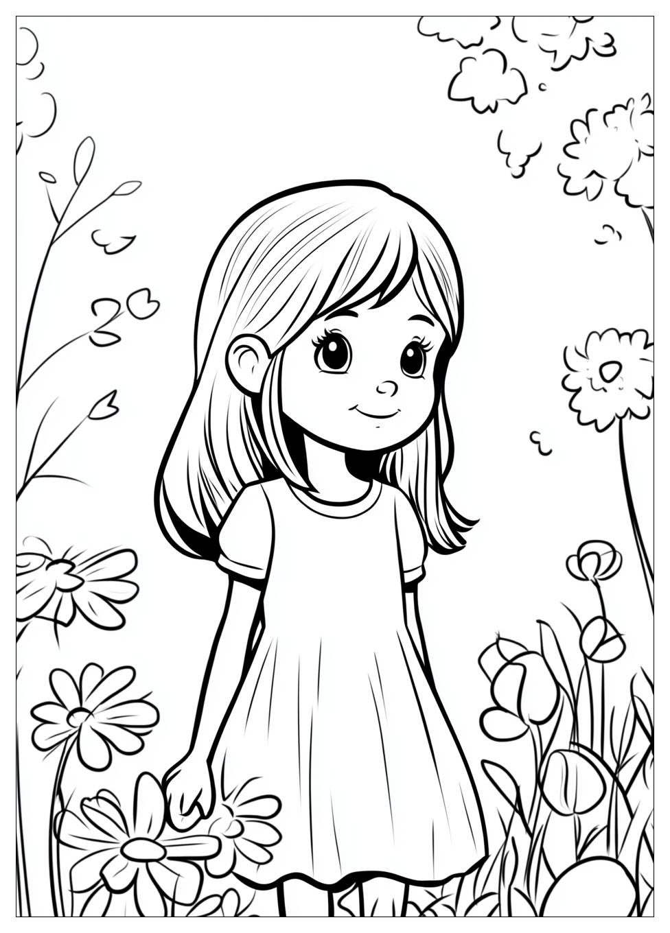 Disegni Bambina Da Colorare 13