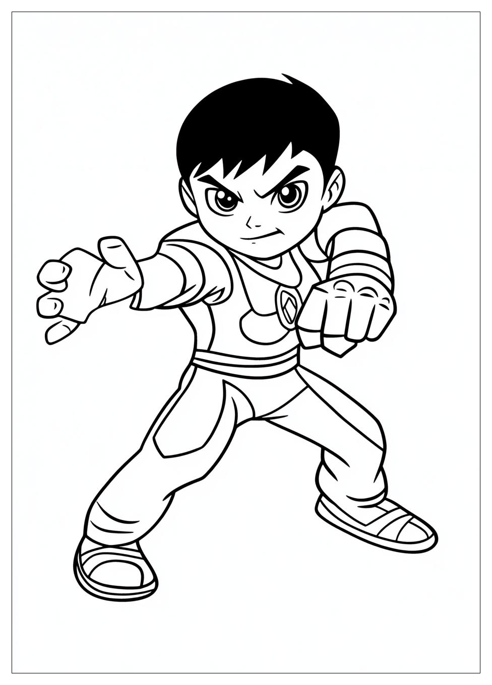 Disegni Ben Ten Da Colorare 16