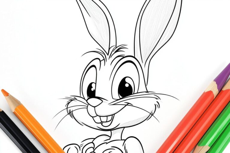 Bugs Bunny Da Colorare : Divertimento e Creatività