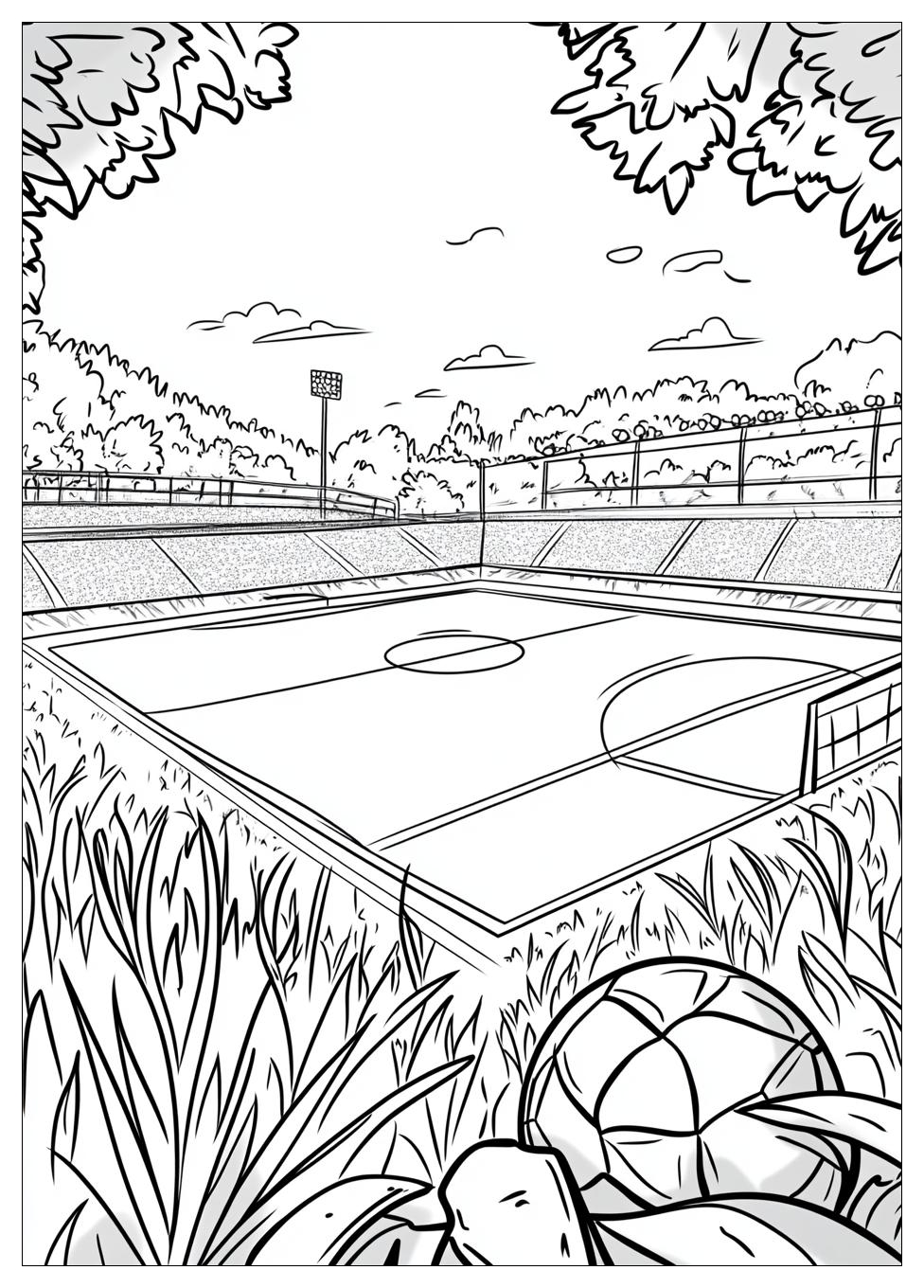 Disegni Campo Da Calcio Da Colorare 5