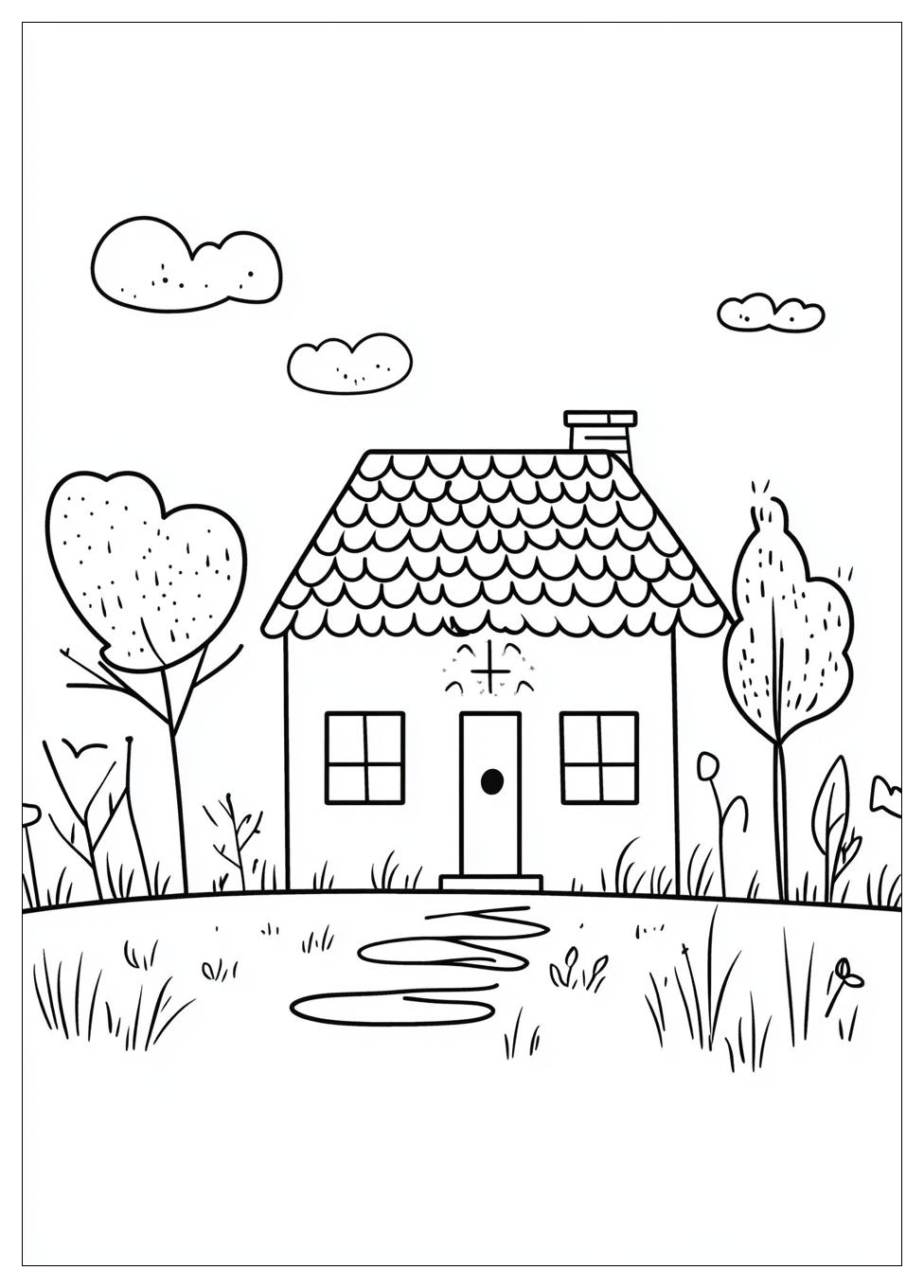 Disegni Casa Da Colorare 17