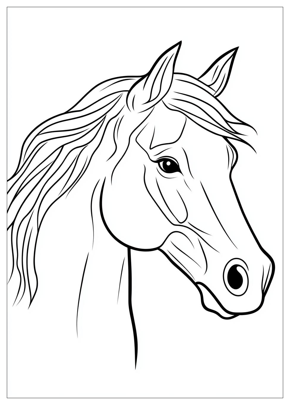 Disegni Cavallo Da Colorare 1