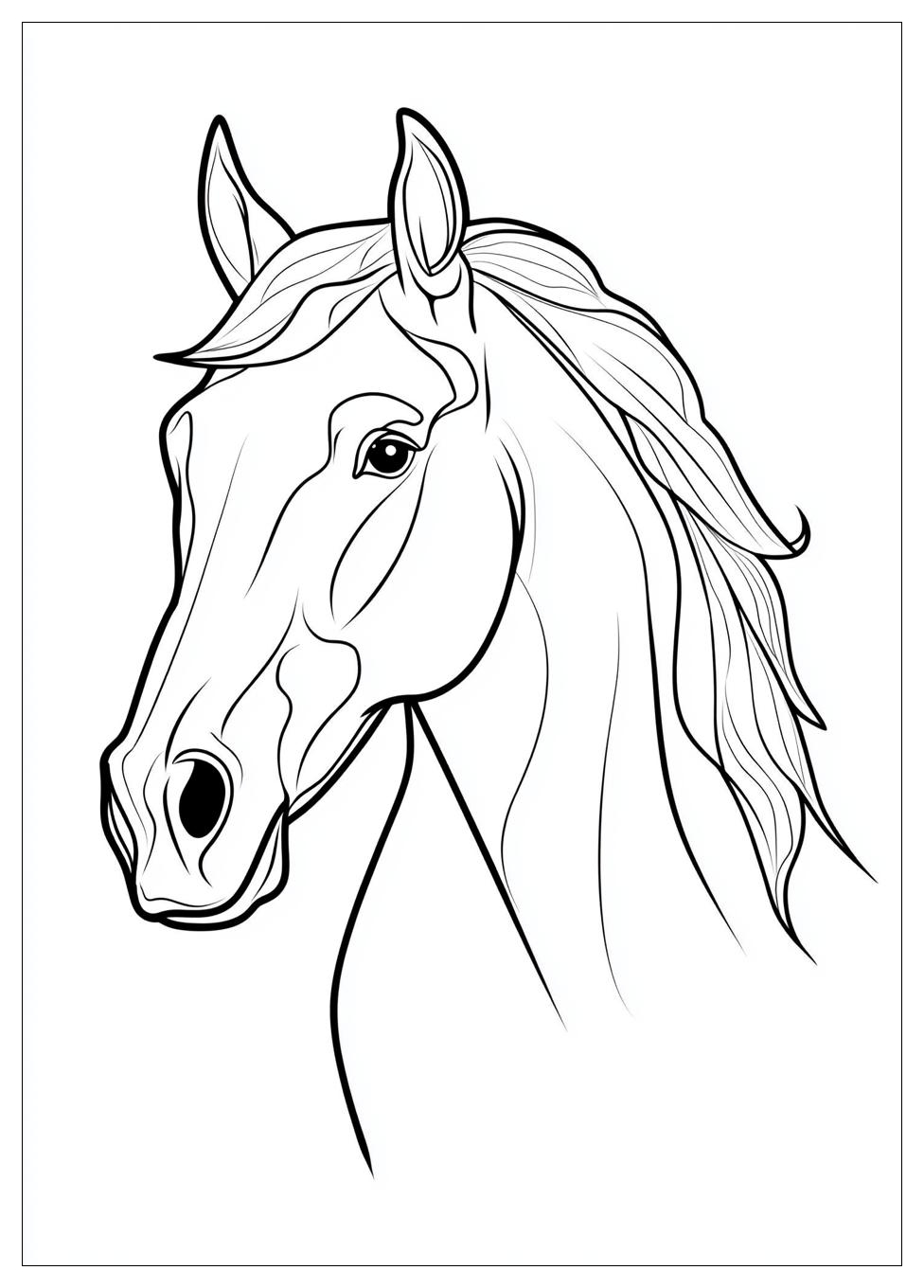 Disegni Cavallo Da Colorare 4