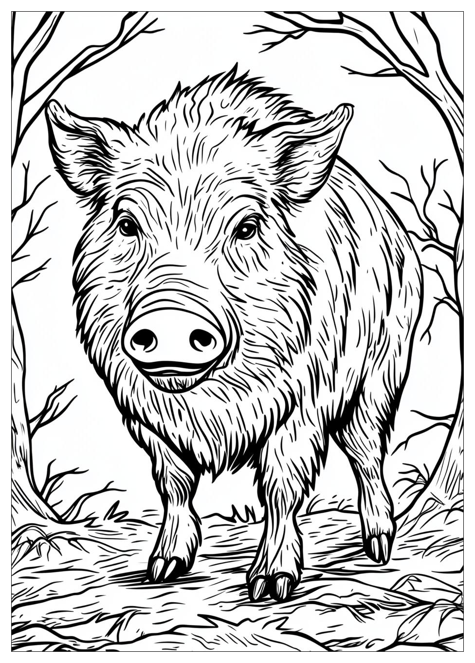 Disegni Cinghiale Da Colorare 7