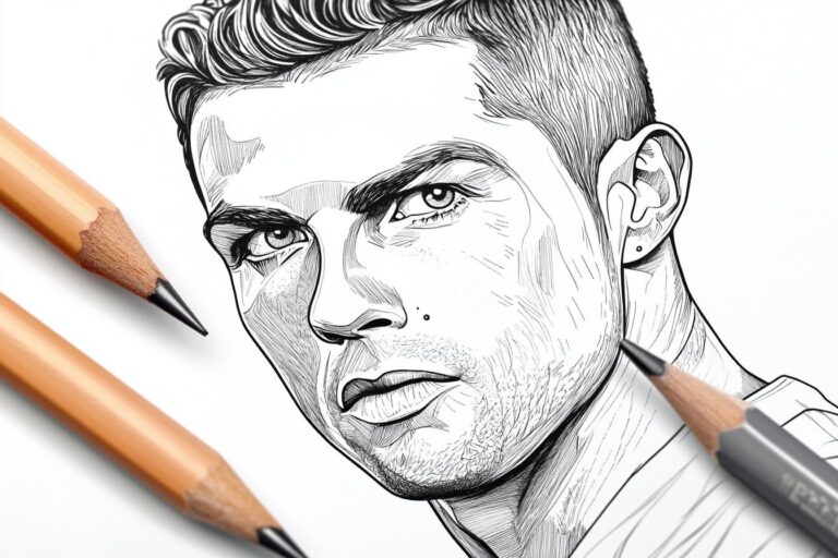 Cristiano Ronaldo Da Colorare : Colora il tuo campione