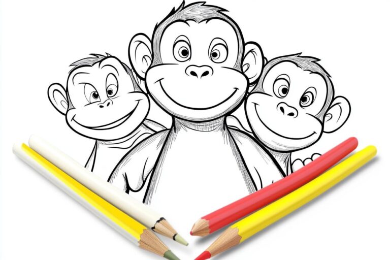 Curioso Come George Da Colorare : Il divertimento del colore con George