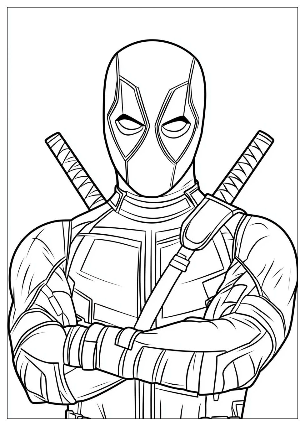 Disegni Deadpool Da Colorare 1