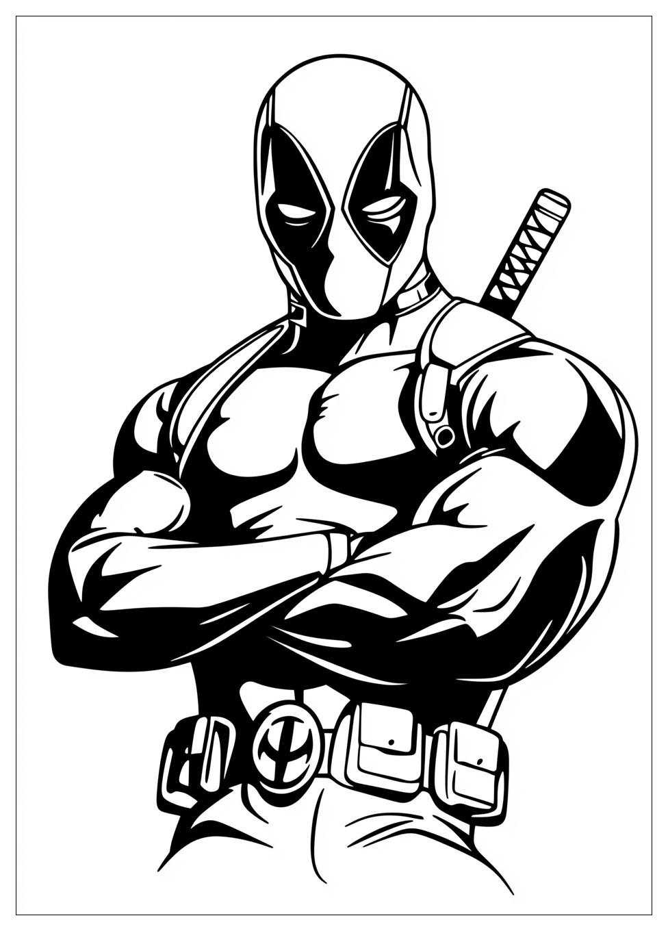 Disegni Deadpool Da Colorare 10