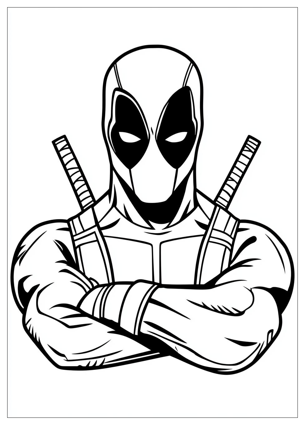 Disegni Deadpool Da Colorare 12