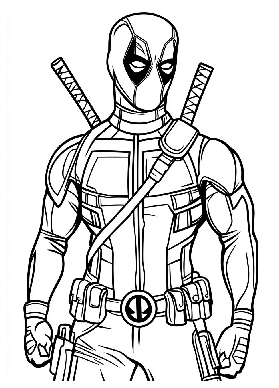 Disegni Deadpool Da Colorare 13