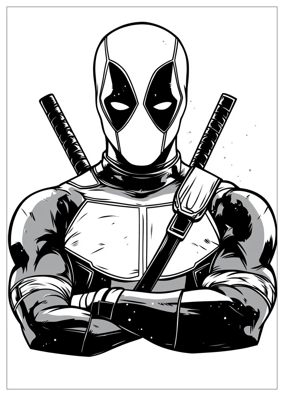 Disegni Deadpool Da Colorare 14