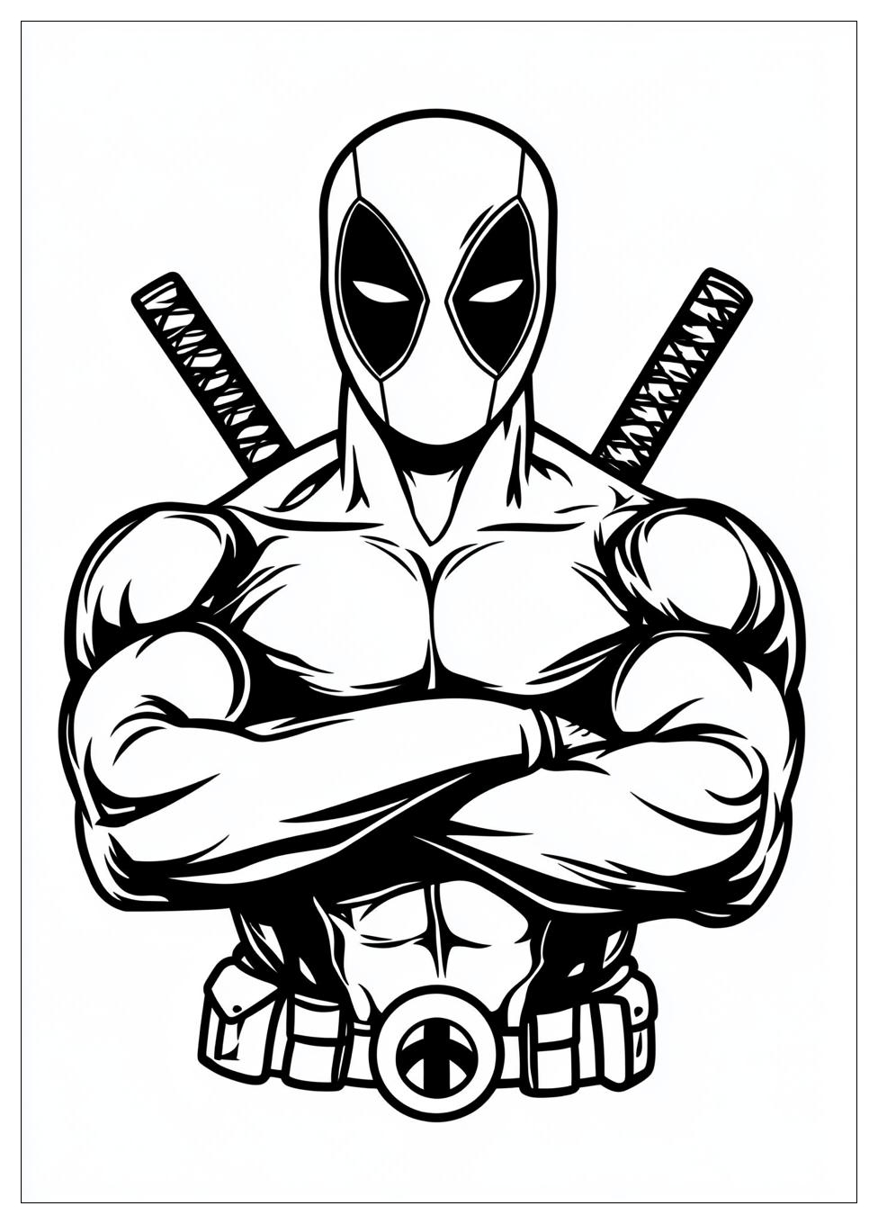 Disegni Deadpool Da Colorare 17