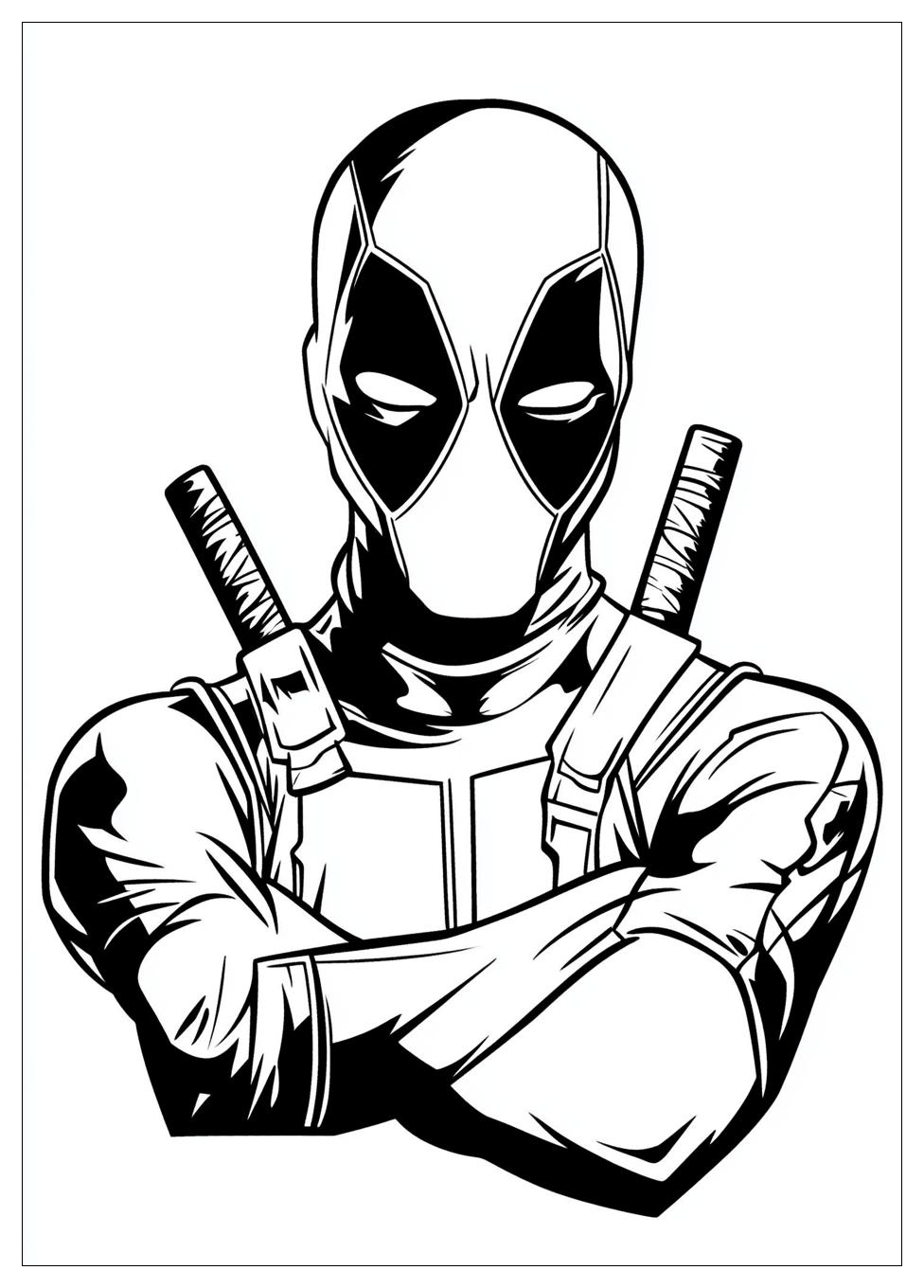 Disegni Deadpool Da Colorare 18