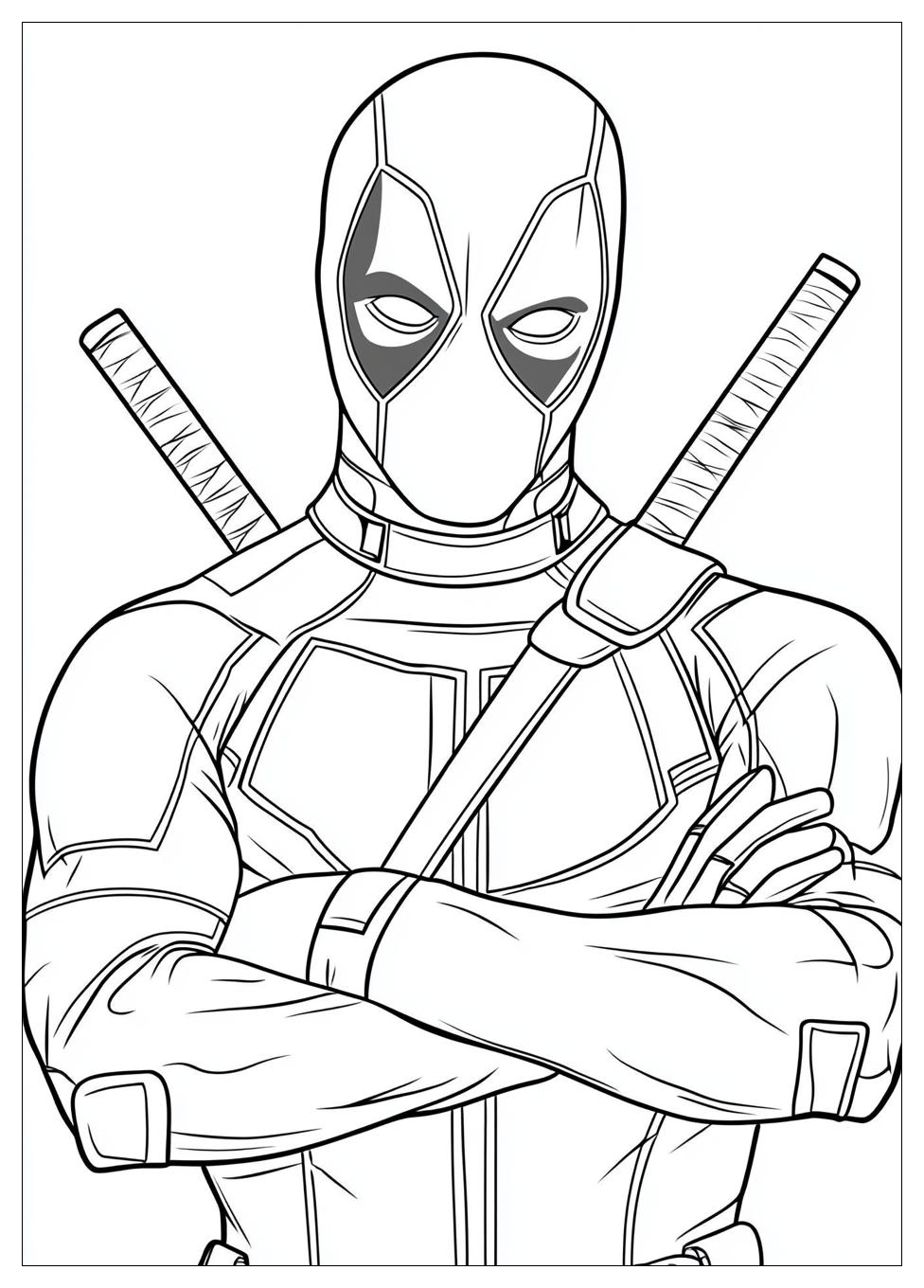 Disegni Deadpool Da Colorare 21