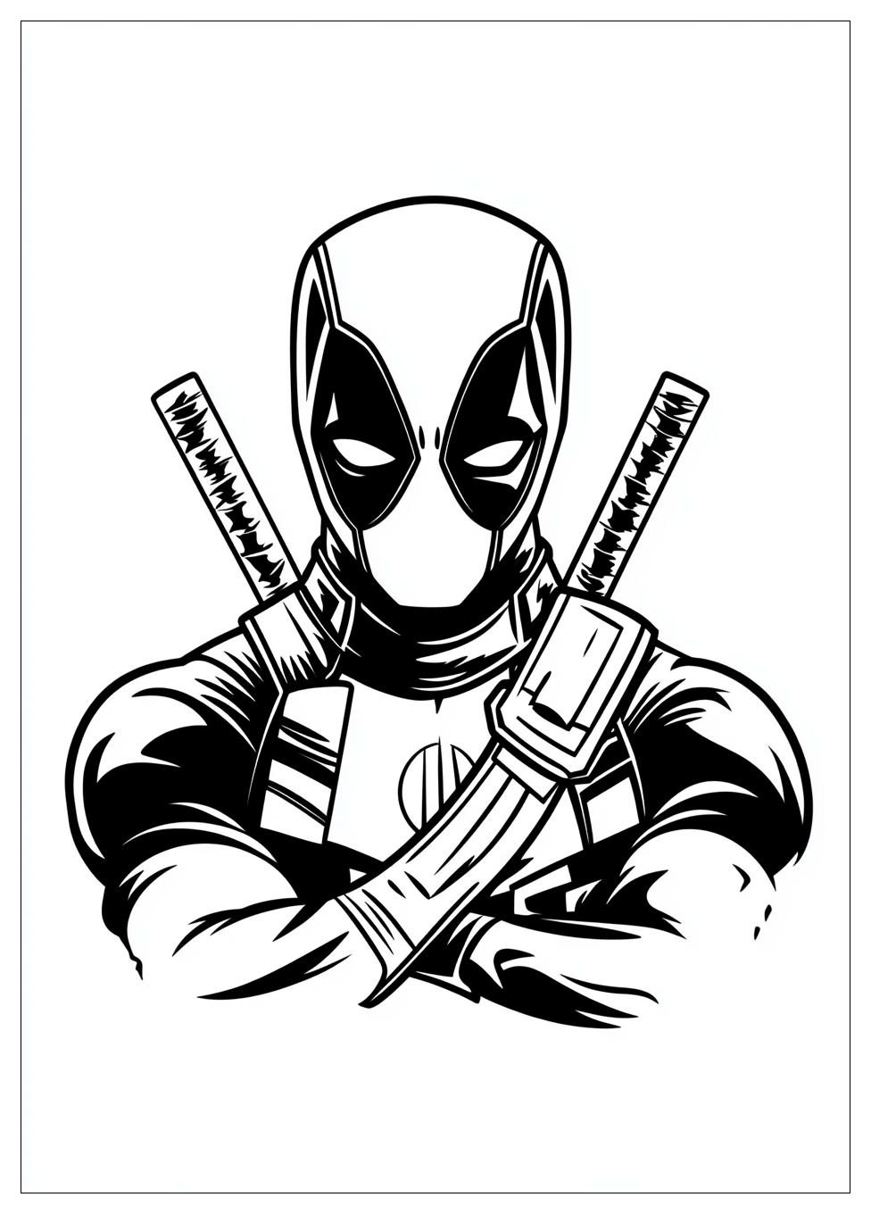 Disegni Deadpool Da Colorare 3