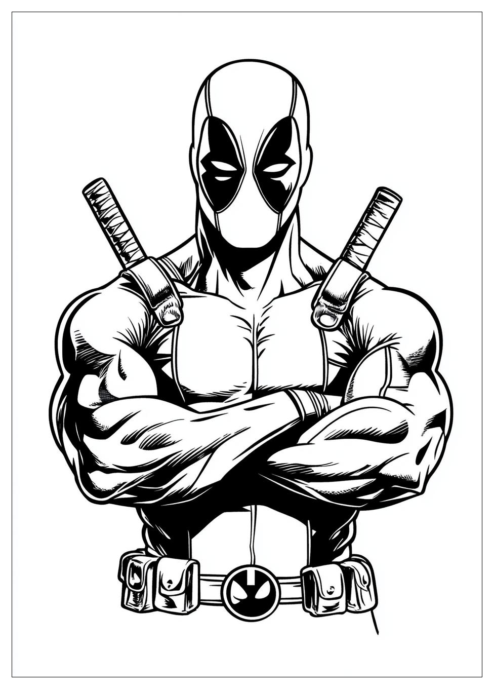 Disegni Deadpool Da Colorare 7