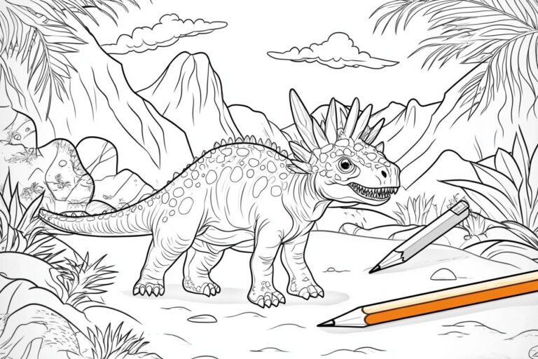 Dinosauri Da Colorare : Il Divertimento Creativo con i Dinosauri