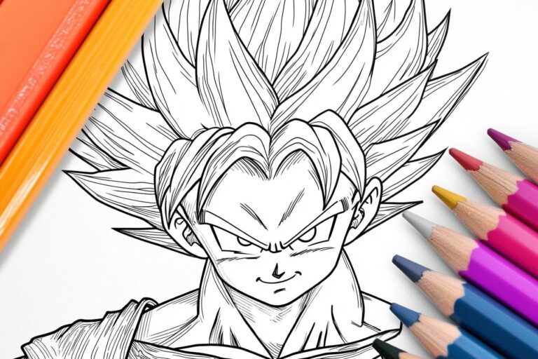 Dragon Ball Da Colorare : Colorare con Goku e i suoi amici