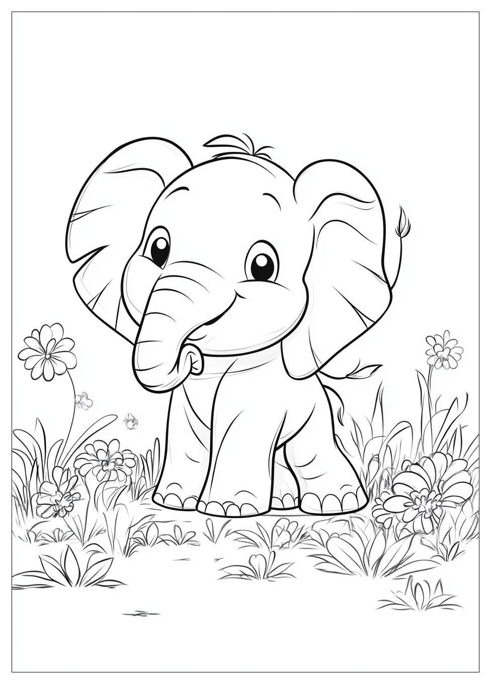 Disegni Elefante Da Colorare 2