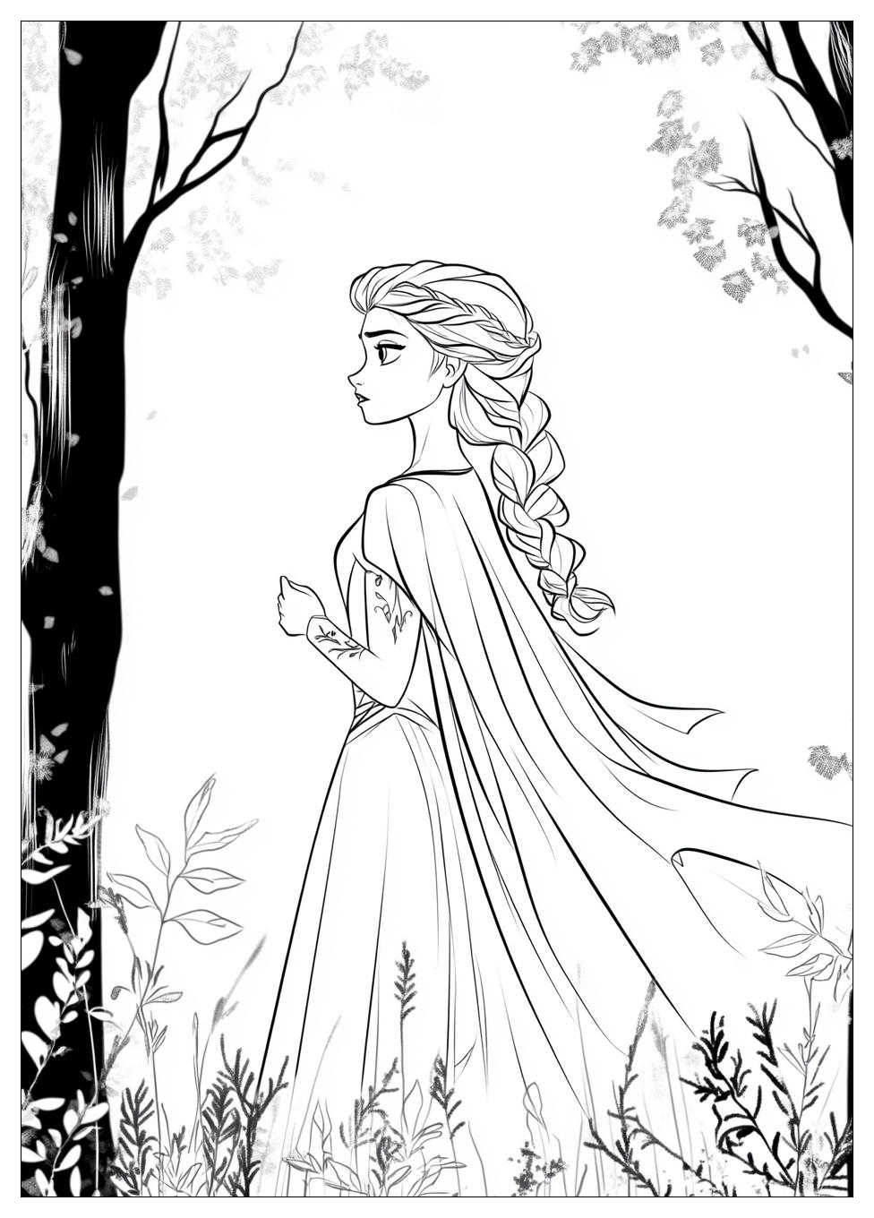 Disegni Elsa Frozen Da Colorare 11