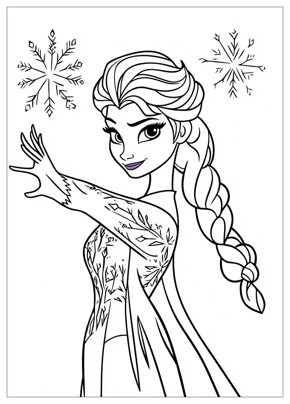 Disegni Elsa Frozen Da Colorare 15