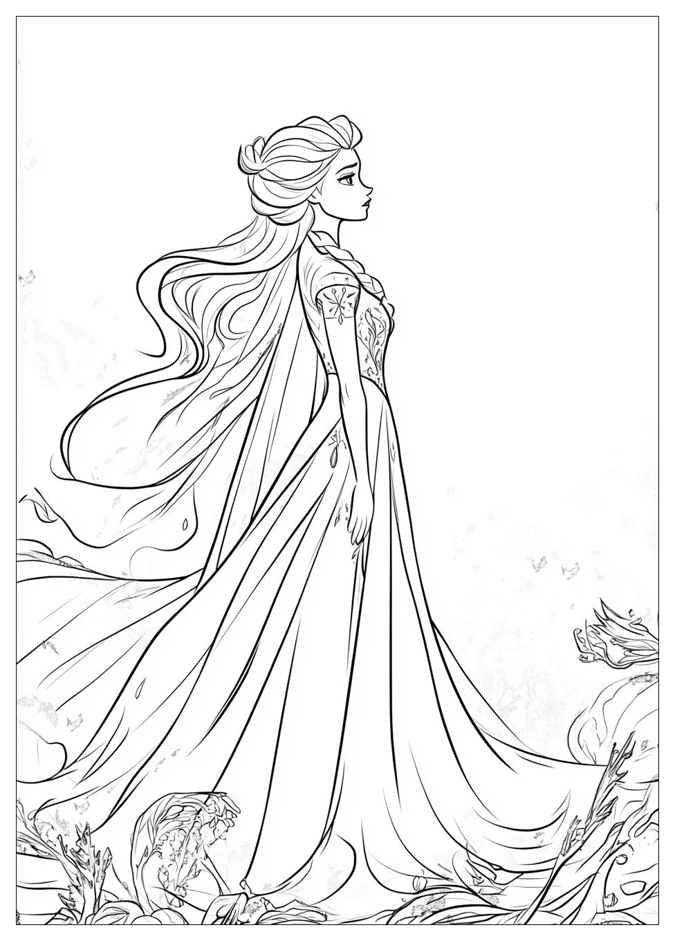 Disegni Elsa Frozen Da Colorare 16