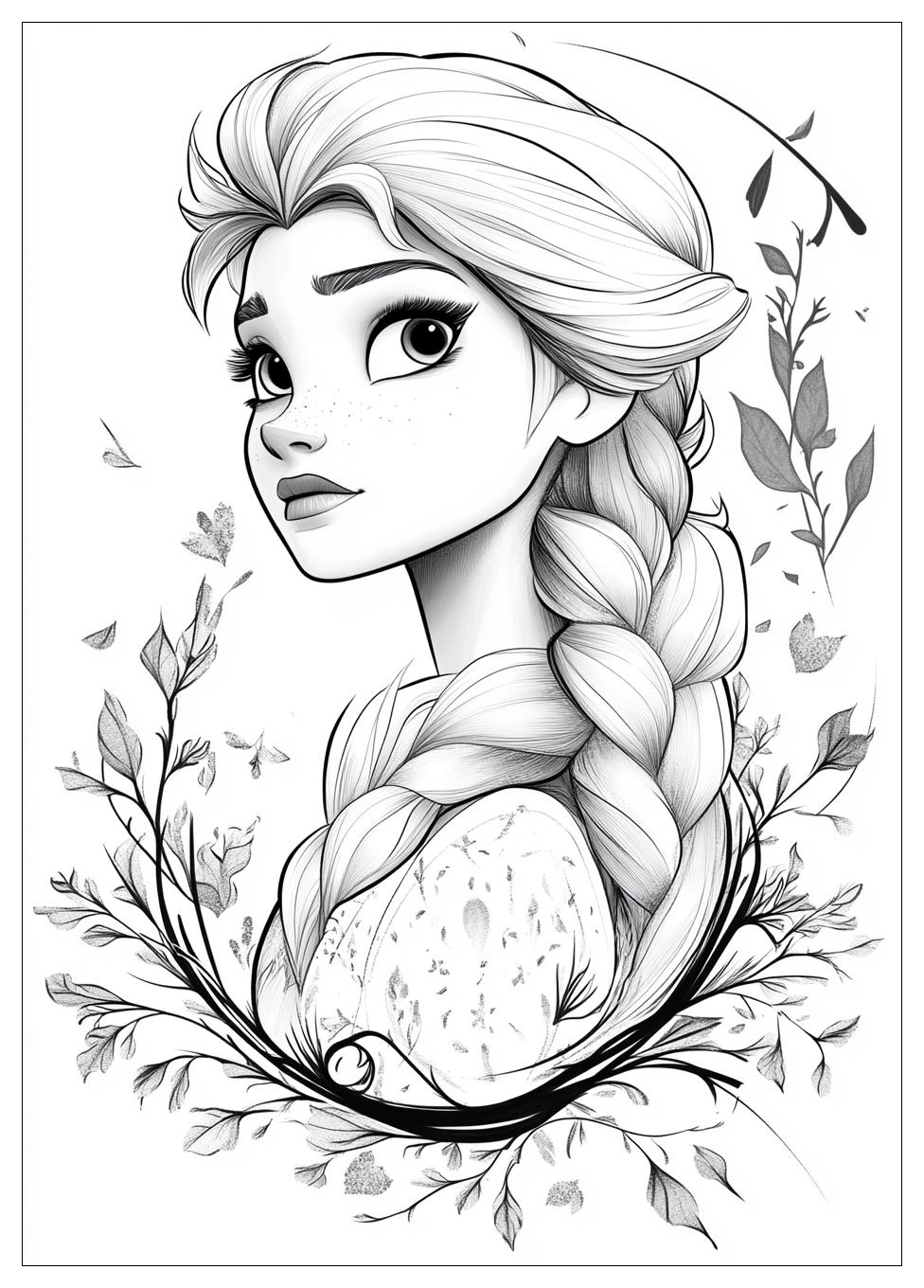 Disegni Elsa Frozen Da Colorare 17