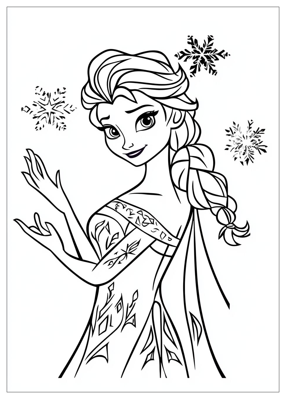 Disegni Elsa Frozen Da Colorare 3