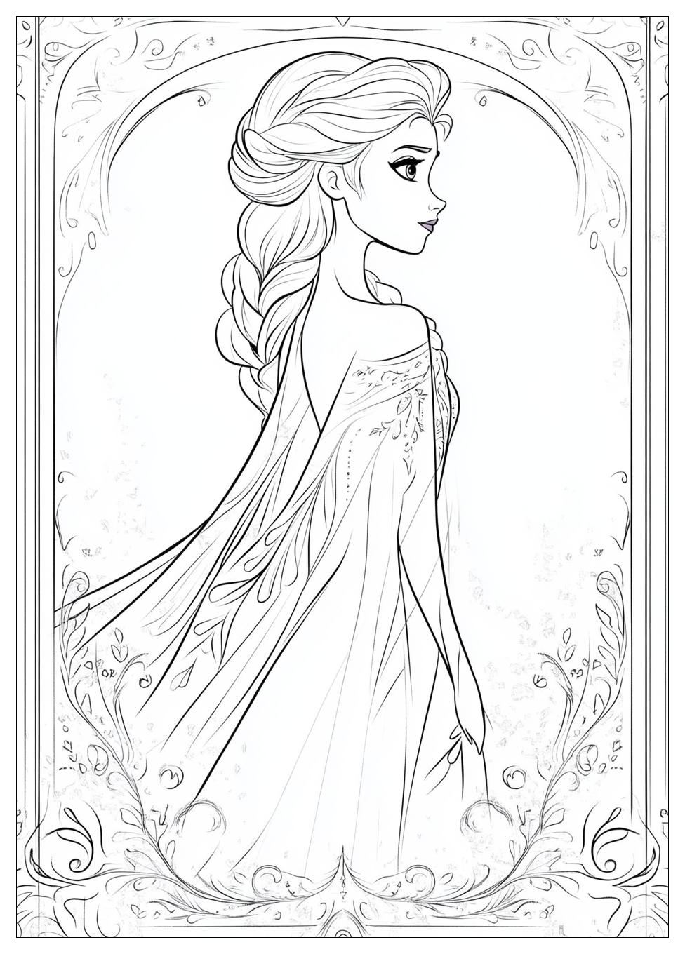 Disegni Elsa Frozen Da Colorare 4