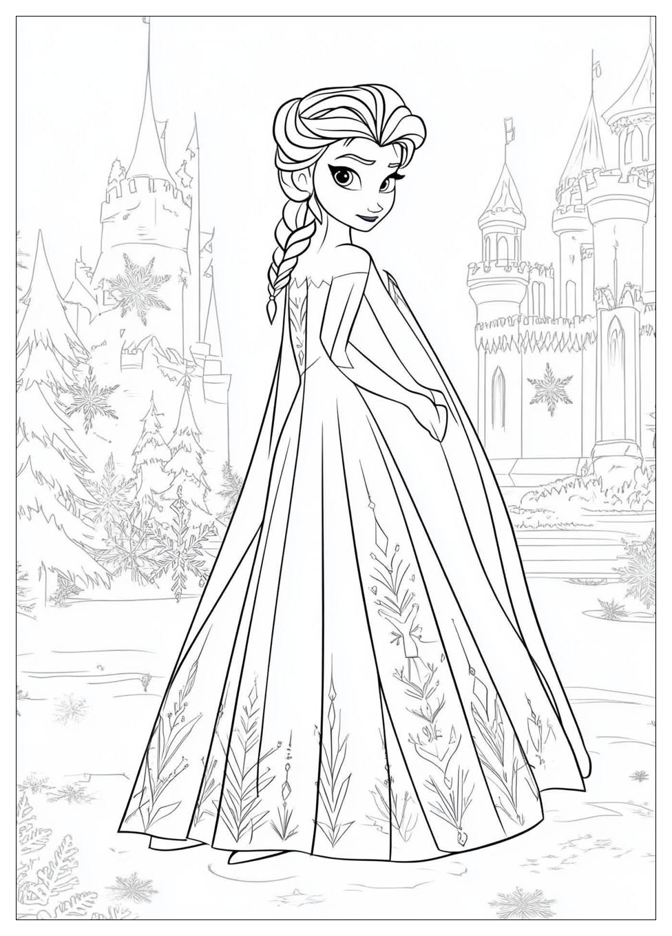 Disegni Elsa Frozen Da Colorare 6