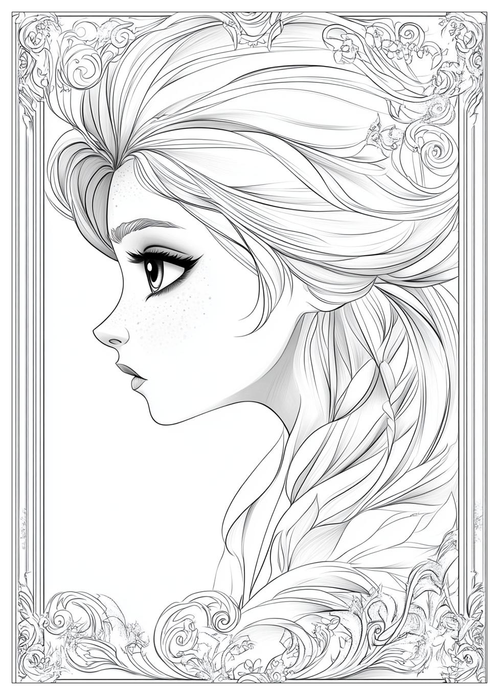 Disegni Elsa Frozen Da Colorare 8