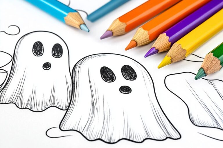 Fantasma Da Colorare : Fantasmi da colorare: creatività e fantasia