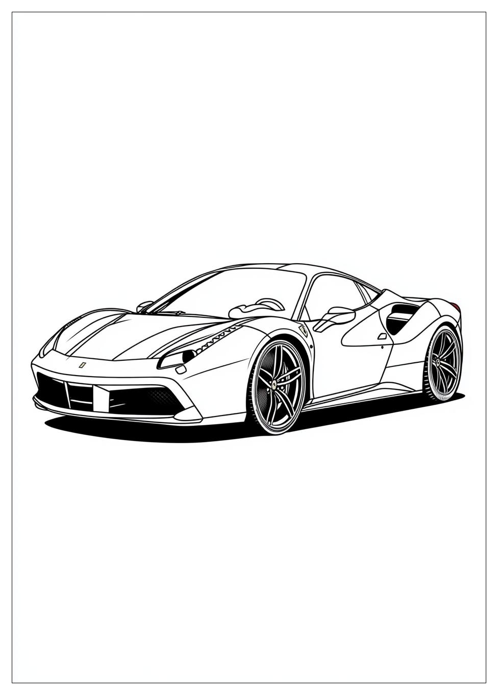 Disegni Ferrari Da Colorare 1