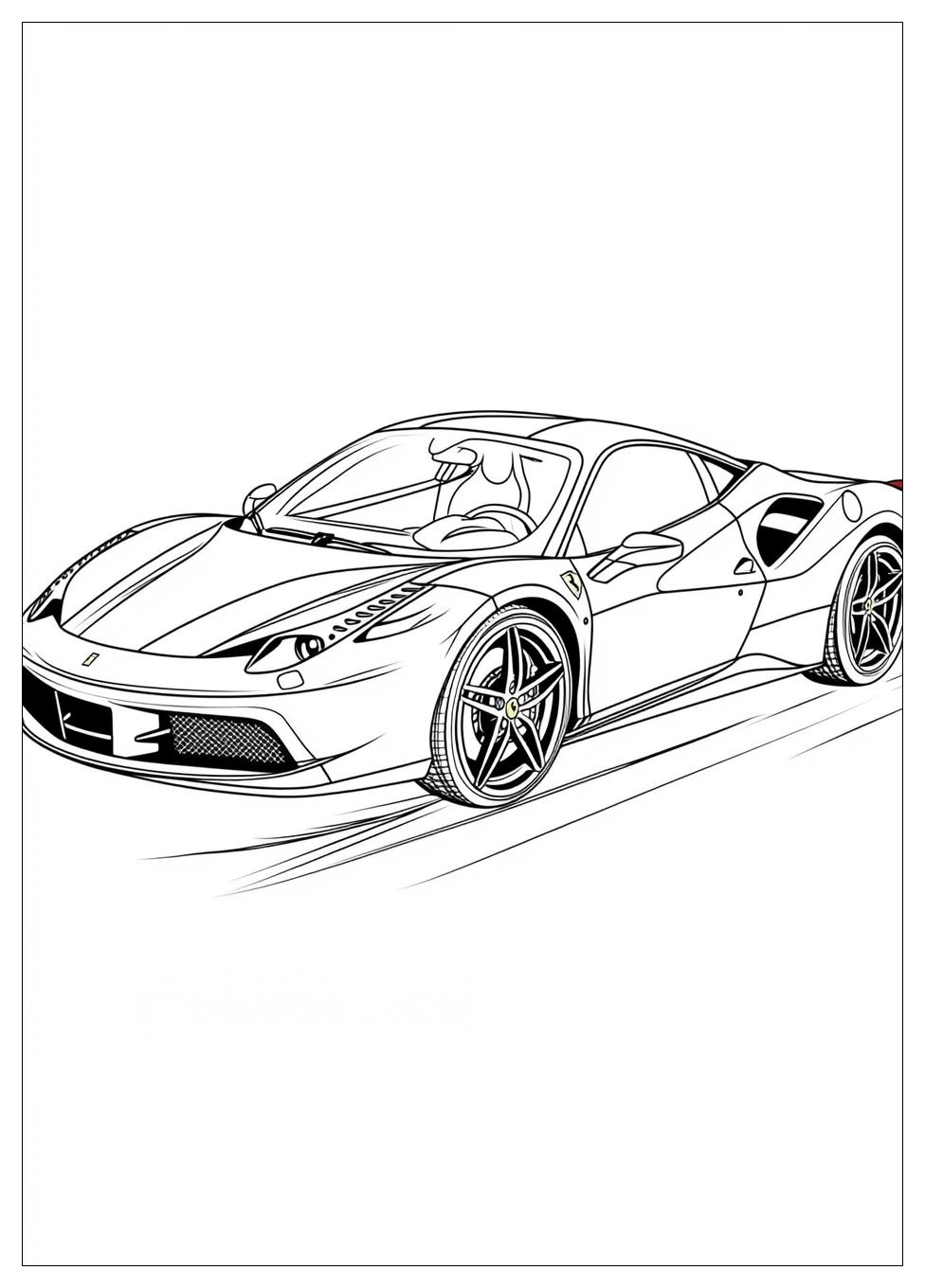 Disegni Ferrari Da Colorare 4