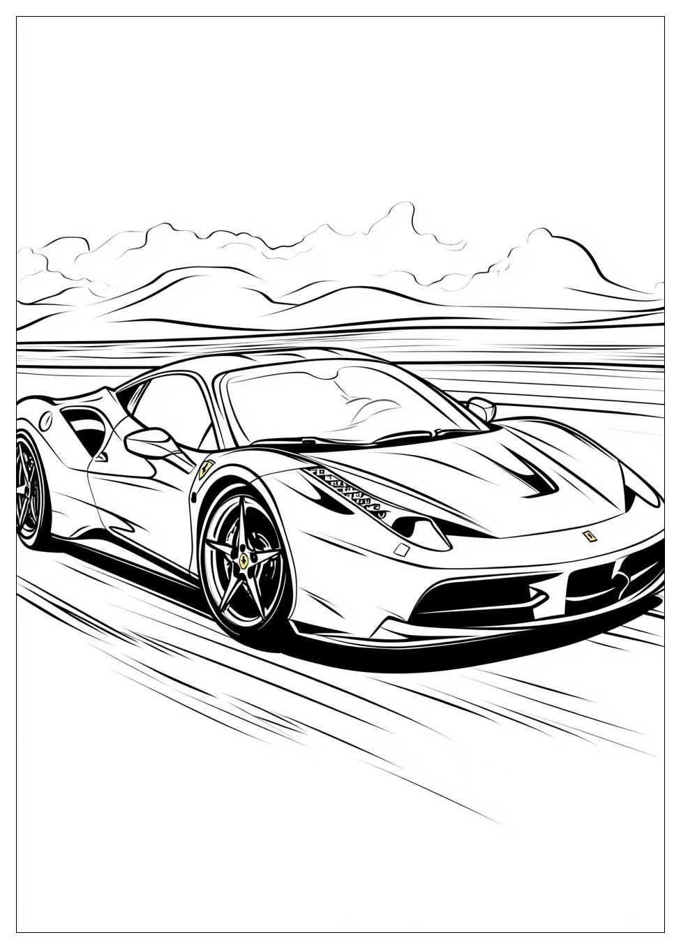 Disegni Ferrari Da Colorare 9