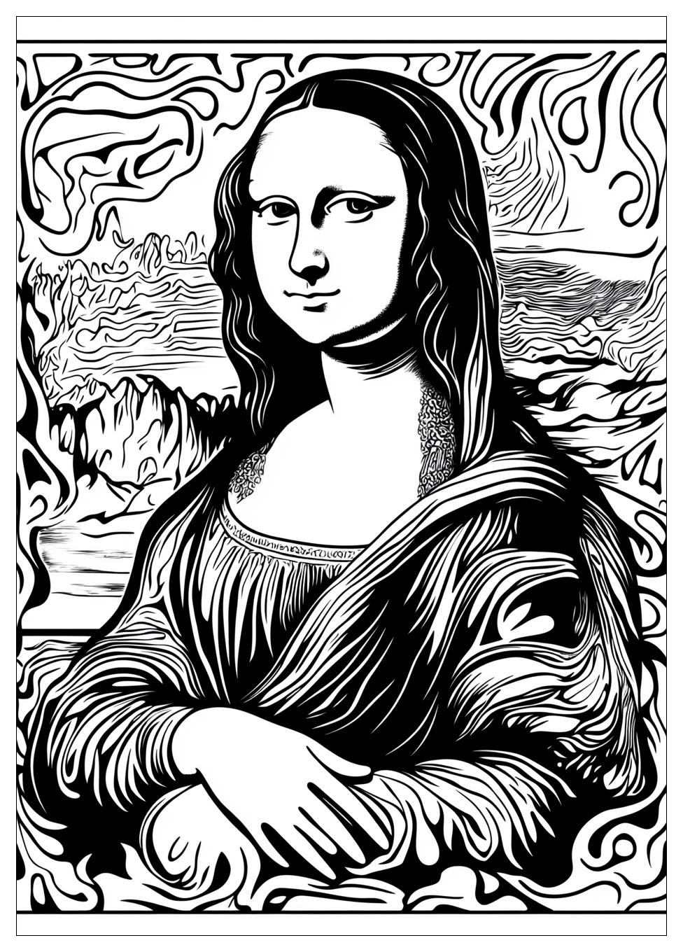 Disegni Gioconda Da Colorare 10